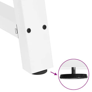 vidaXL Coffee Table Legs A-frame 2 pcs White 60x(42-43) cm Steel