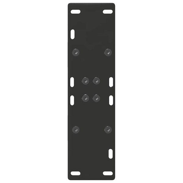 vidaXL Dining Table Legs A-Frame 2 pcs Black 60x(72-73) cm Steel
