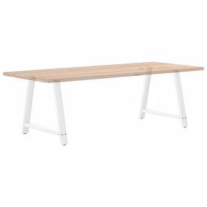vidaXL Dining Table Legs A-shape 2 pcs White 90x(72-73) cm Steel