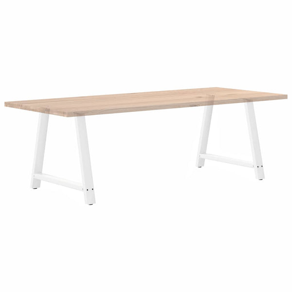 vidaXL Dining Table Legs A-shape 2 pcs White 90x(72-73) cm Steel
