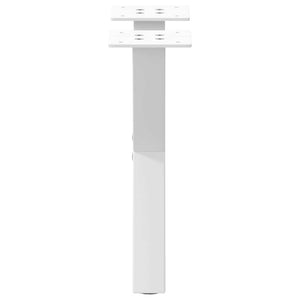 vidaXL Coffee Table Legs X-Shape 2 pcs White 30x(30-31) cm Steel