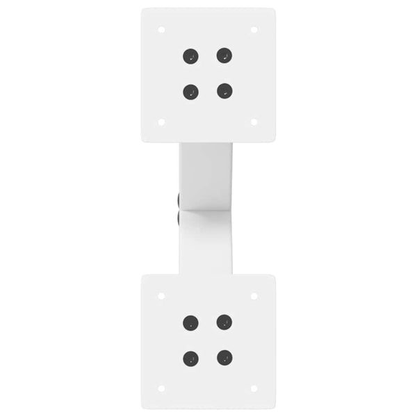 vidaXL Coffee Table Legs X-Shape 2 pcs White 30x(30-31) cm Steel