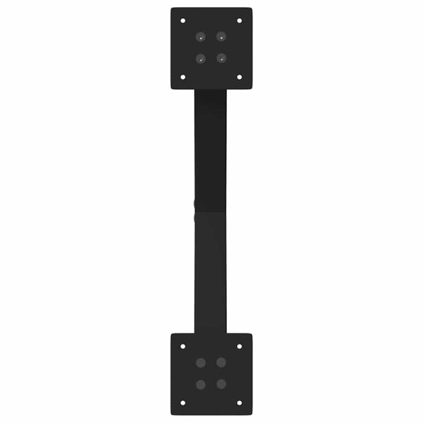 vidaXL Coffee Table Legs X-Shape 2 pcs Black 50x(30-31) cm Steel
