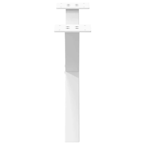 vidaXL Coffee Table Legs X-Shape 2 pcs. White 50x(30-31) cm Steel