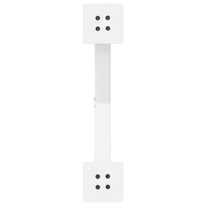 vidaXL Coffee Table Legs X-Shape 2 pcs. White 50x(30-31) cm Steel