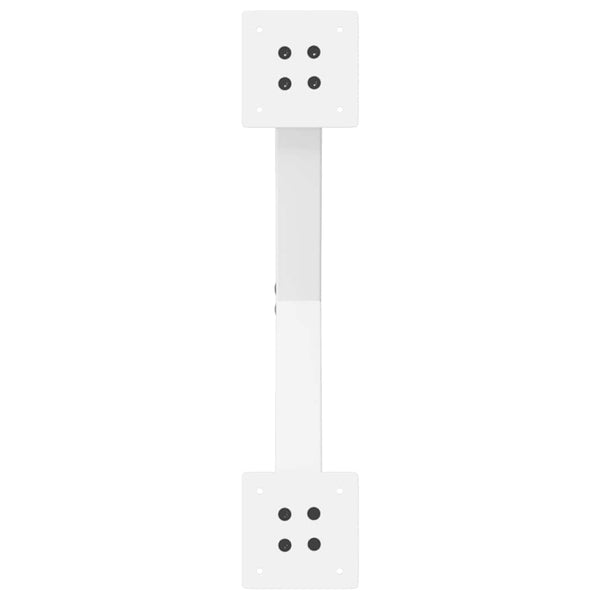 vidaXL Coffee Table Legs X-Shape 2 pcs. White 50x(30-31) cm Steel