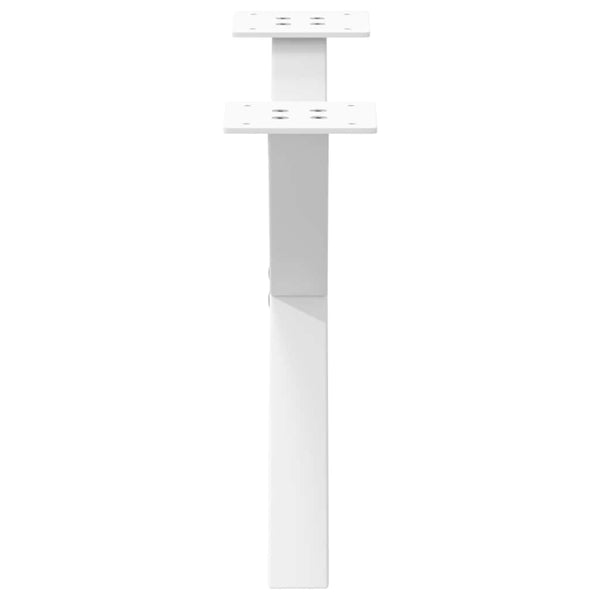 vidaXL Coffee Table Legs X-Shape 2 pcs. White 60x(30-31) cm Steel