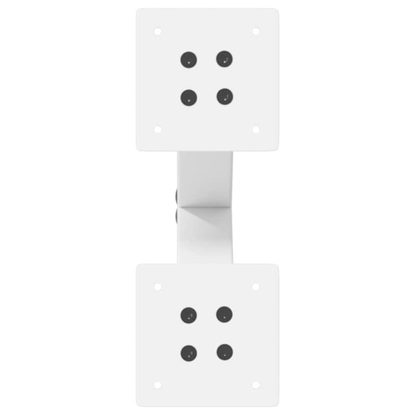 vidaXL Coffee Table Legs X-Shape 2 pcs White 28x(42-43) cm Steel