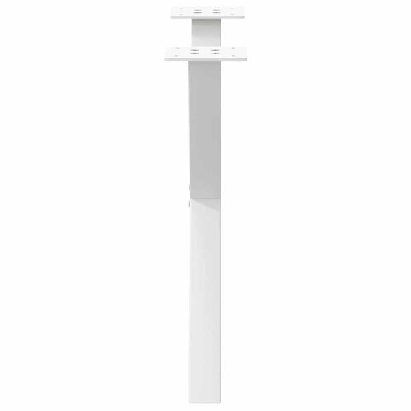 vidaXL Coffee Table Legs X-Shape 2 pcs. White 50x(42-43) cm Steel