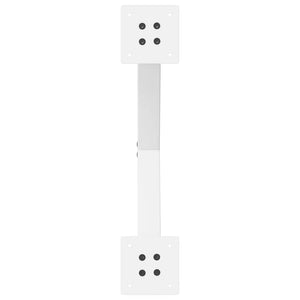 vidaXL Coffee Table Legs X-Shape 2 pcs. White 50x(42-43) cm Steel