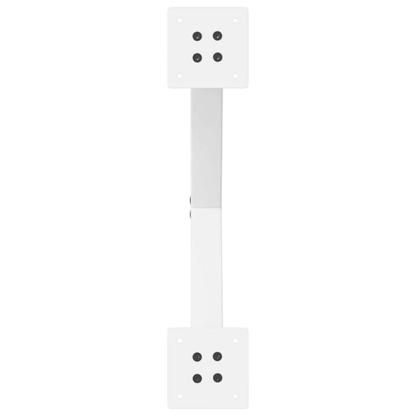 vidaXL Coffee Table Legs X-Shape 2 pcs. White 50x(42-43) cm Steel