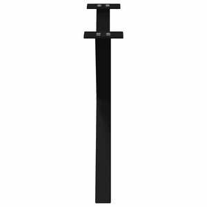 vidaXL Coffee Table Legs X-Shape 2 pcs. Black 70x(42-43) cm Steel