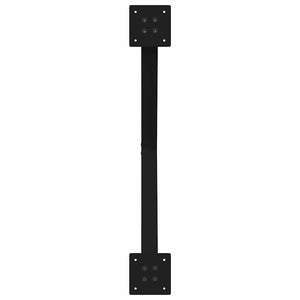 vidaXL Coffee Table Legs X-Shape 2 pcs. Black 70x(42-43) cm Steel