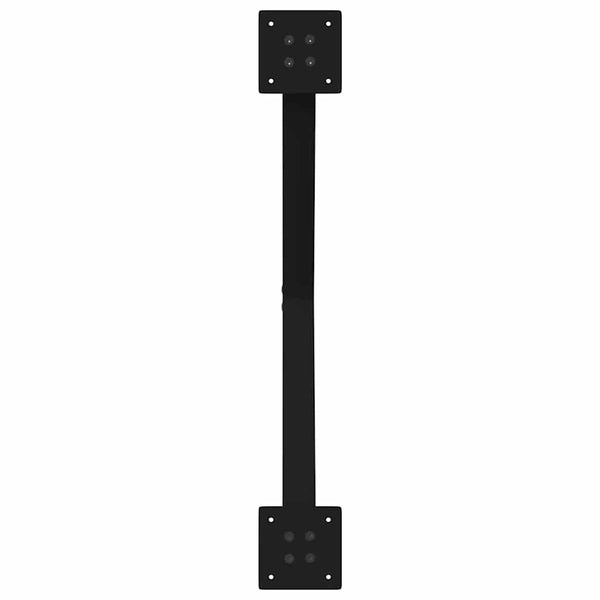 vidaXL Coffee Table Legs X-Shape 2 pcs. Black 70x(42-43) cm Steel