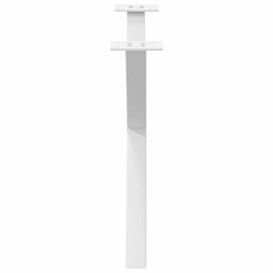 vidaXL Coffee Table Legs X-Shape 2 pcs White 70x(42-43) cm Steel