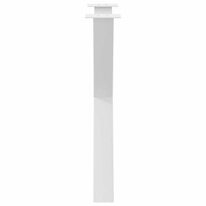 vidaXL Dining Table Legs X-Shape 3 pcs. White 70x(72-73) cm Steel