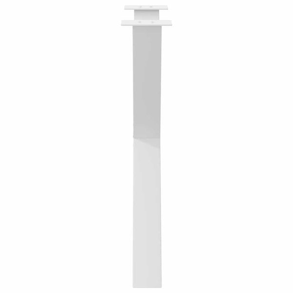 vidaXL Dining Table Legs X-Shape 3 pcs. White 70x(72-73) cm Steel