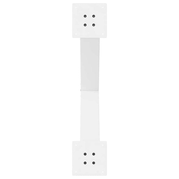 vidaXL Dining Table Legs X-Shape 3 pcs. White 70x(72-73) cm Steel