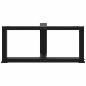 vidaXL Coffee Table Legs T-Shaped 2 pcs Black 60x25x(30-31) cm Steel