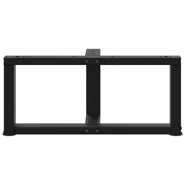 vidaXL Coffee Table Legs T-Shaped 2 pcs Black 60x25x(30-31) cm Steel