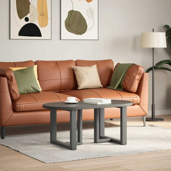 vidaXL Coffee Table Legs T-shaped 2 pcs Anthracite 50x25x(42-43) cm Steel