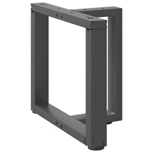 vidaXL Coffee Table Legs T-shaped 2 pcs Anthracite 50x25x(42-43) cm Steel