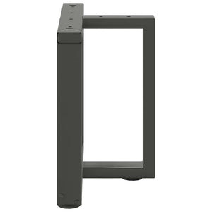 vidaXL Coffee Table Legs T-shaped 2 pcs Anthracite 50x25x(42-43) cm Steel