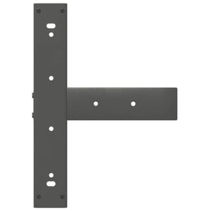 vidaXL Coffee Table Legs T-shaped 2 pcs Anthracite 50x25x(42-43) cm Steel