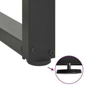 vidaXL Coffee Table Legs T-shaped 2 pcs Anthracite 50x25x(42-43) cm Steel