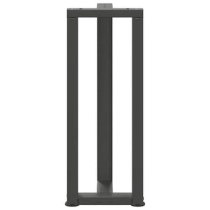 vidaXL Console Table Legs T-Shaped 2 pcs. Anthracite 38x25x(72-73)cm Steel