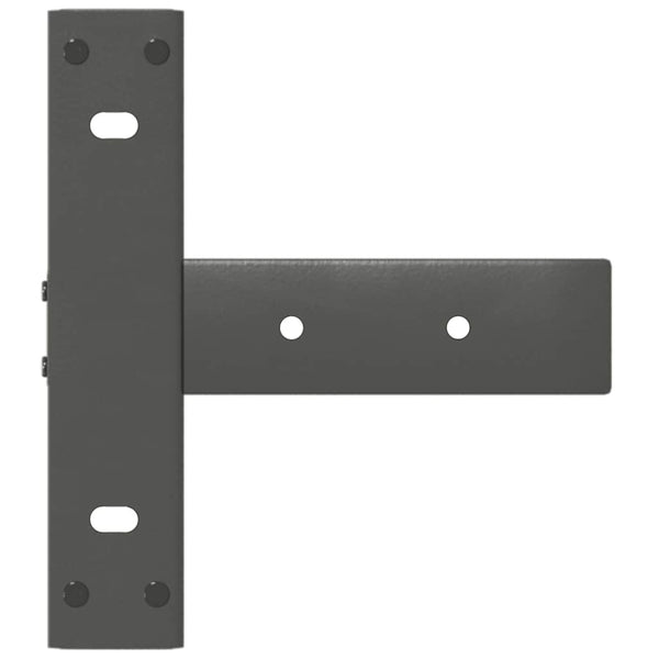 vidaXL Console Table Legs T-Shaped 2 pcs. Anthracite 38x25x(72-73)cm Steel