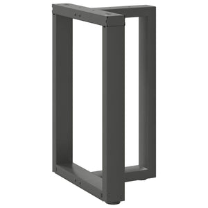 vidaXL Dining Table Legs T-shaped 2 pcs. Anthracite 50x35x(72-73) cm Steel