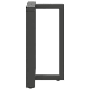 vidaXL Dining Table Legs T-shaped 2 pcs. Anthracite 50x35x(72-73) cm Steel