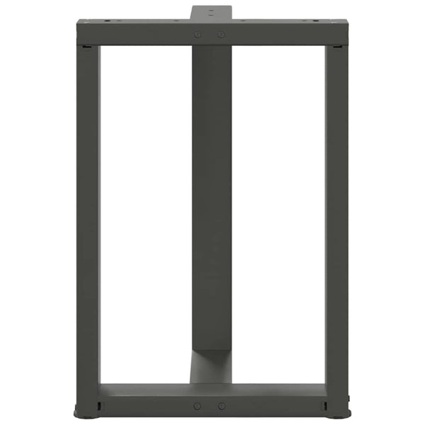vidaXL Dining Table Legs T-shaped 2 pcs. Anthracite 50x35x(72-73) cm Steel