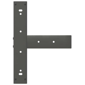 vidaXL Dining Table Legs T-shaped 2 pcs. Anthracite 50x35x(72-73) cm Steel