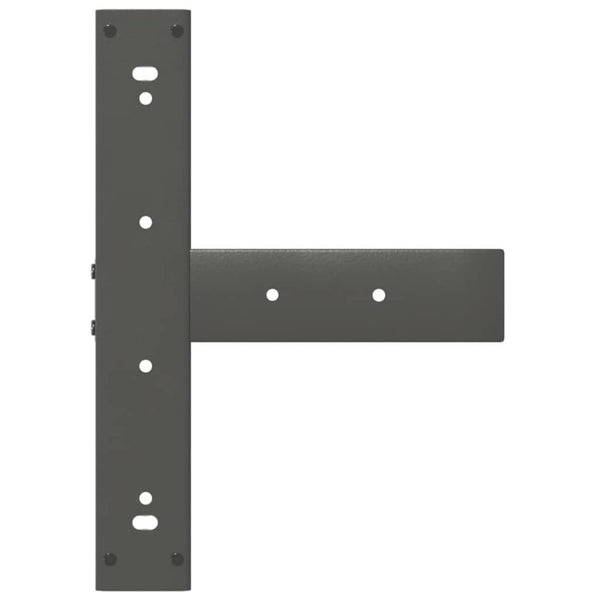 vidaXL Dining Table Legs T-shaped 2 pcs. Anthracite 50x35x(72-73) cm Steel