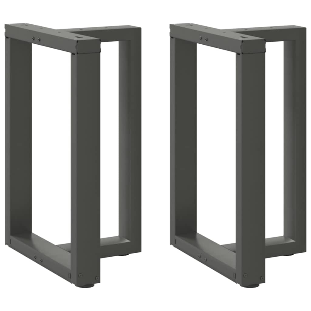 vidaXL Dining Table Legs T-Shaped 2 pcs Anthracite 60x35x(72-73) cm Steel