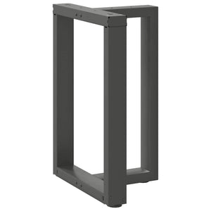 vidaXL Dining Table Legs T-Shaped 2 pcs Anthracite 60x35x(72-73) cm Steel
