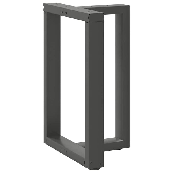 vidaXL Dining Table Legs T-Shaped 2 pcs Anthracite 60x35x(72-73) cm Steel