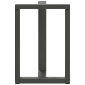 vidaXL Dining Table Legs T-Shaped 2 pcs Anthracite 60x35x(72-73) cm Steel