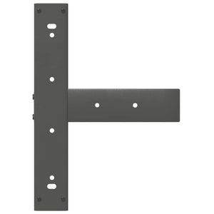 vidaXL Dining Table Legs T-Shaped 2 pcs Anthracite 60x35x(72-73) cm Steel