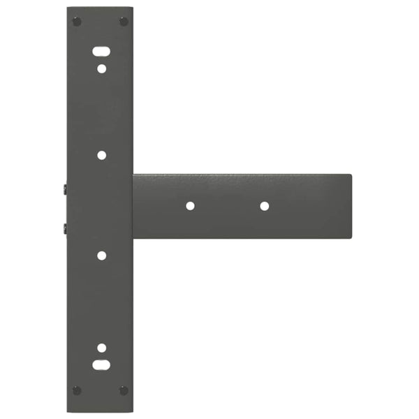 vidaXL Dining Table Legs T-Shaped 2 pcs Anthracite 60x35x(72-73) cm Steel