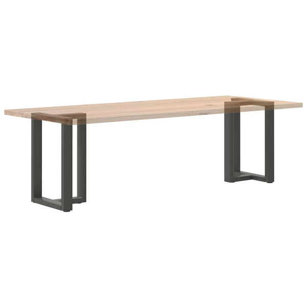 vidaXL Dining Table Legs T-Shaped 2 pcs Anthracite 60x35x(72-73) cm Steel