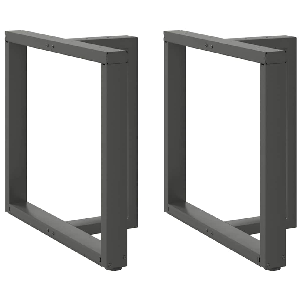 vidaXL Dining Table Legs T-Shaped 2 pcs. Anthracite 70x35x(72-73) cm Steel