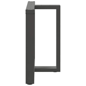 vidaXL Dining Table Legs T-Shaped 2 pcs. Anthracite 70x35x(72-73) cm Steel