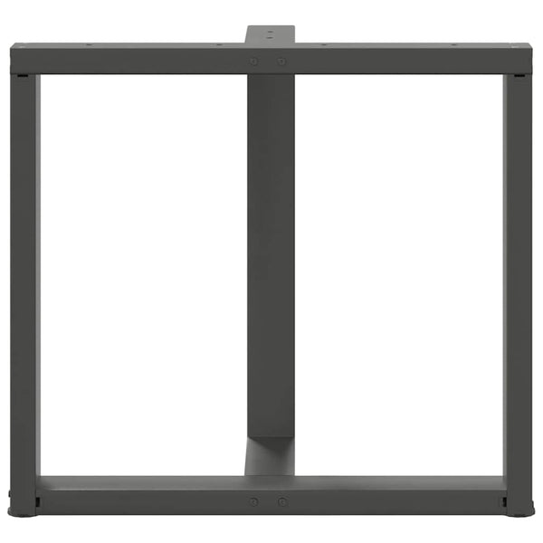 vidaXL Dining Table Legs T-Shaped 2 pcs. Anthracite 70x35x(72-73) cm Steel
