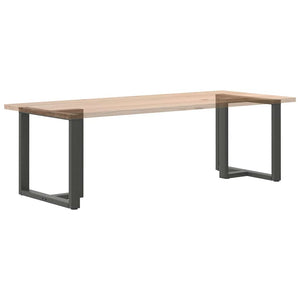 vidaXL Dining Table Legs T-Shaped 2 pcs. Anthracite 70x35x(72-73) cm Steel