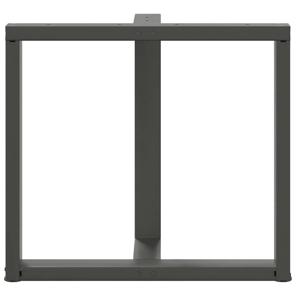 Tischbeine T-Form Anthrazit 80x35 cm, 2er Set