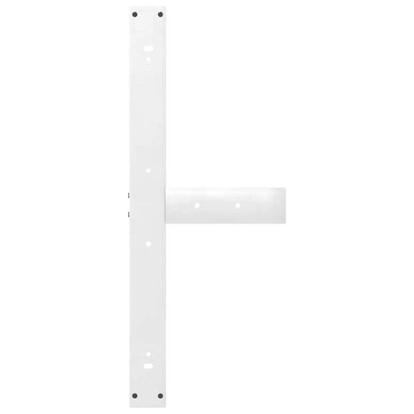 Esstischbeine T-Form, 2er Set, Weiß