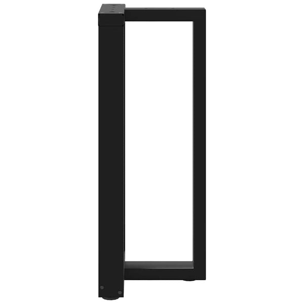 Schwarze Bartischbeine T-Form, 2er Set